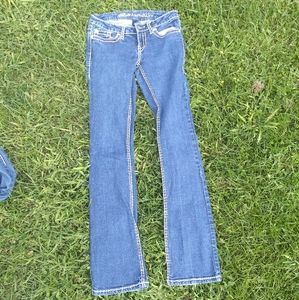 Blue asphalt jeans size 3